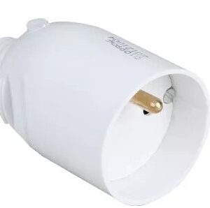 Fiche femelle 10/16A 2P+T blanche