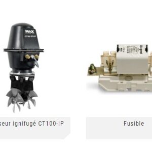 Propulseur MAX POWER 12v 7,1kw/9,5cv 2 hélices CT100