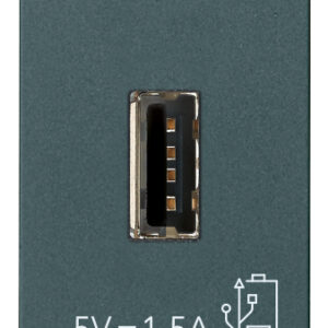 Prise  VIMAR USB 5v 1M gris type A IDEA