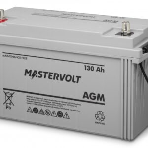 Batterie MASTERVOLT AGM 12V 130Ah 940A+G M8 408 x 176 x 228