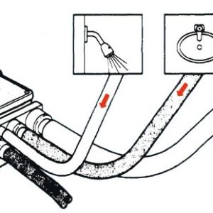 Collecteur eaux usées avec pompe 12v 41l/m