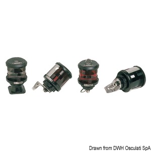 Feu de navigation DHR étrier à paroi rouge 25 W