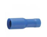 Sachet 10 cosses cylindrique femelle Ø5 bleue (0.25 à 1.5mm2)