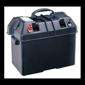 Coffre Batterie avec sorties bornes 340 x 190 x 225 (interne)