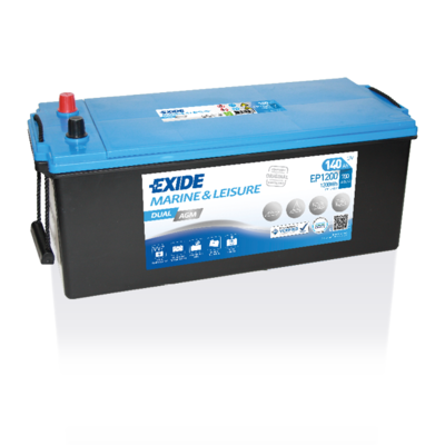 Batterie EXIDE EP1200 AGM Dual 12V 140Ah 700A +G 513 X 189 X 223