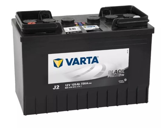 Batterie VARTA Promotive J2 Black 12V 125Ah 720A +G avec entretien