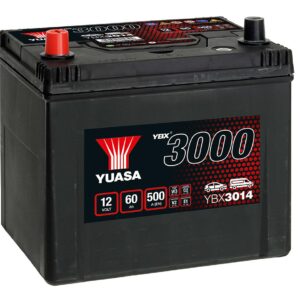 Batterie YUASA 12V 60Ah 500A +G D23X YBX3014 231 X 173 X 225