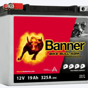 Batterie BANNER ETX16 AGM 12V 19Ah 325A +G 175 X 100 X 155