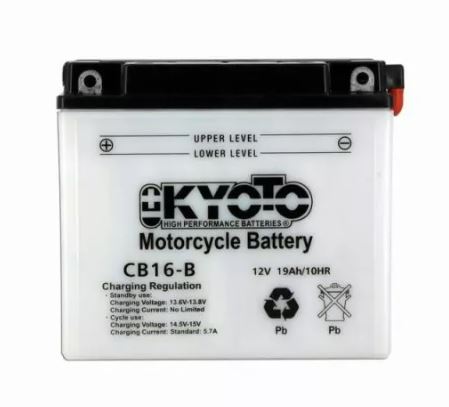 Batterie KYOTO YB16-B 12V 19Ah 240A +G DD  175 X 100 X 155 PACK