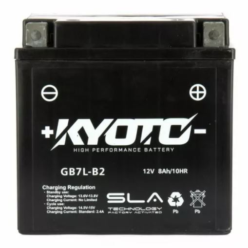 Batterie KYOTO GB7L-B2 AGM 12V 8Ah 110A +D SLA 135 X 75 X 133