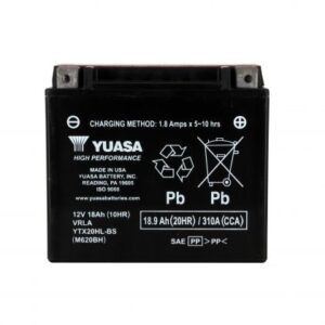 Batterie YUASA YTX20HL-BS AGM 12V 18Ah 310A +D 175 X 87 X 155 PACK