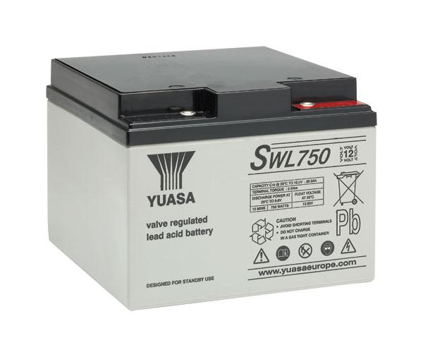 Batterie YUASA 12V 25Ah +D plomb étanche SWL750 (1)