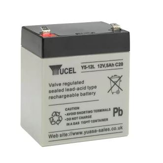 Batterie YUVOLT Y5-12 12V 5Ah plomb étanche + G bornes larges (10)