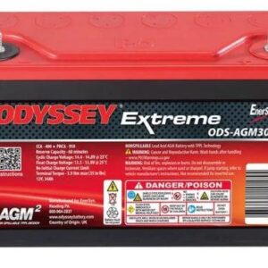 Batterie ODYSSEY PC950 12V 34Ah 400A +D 250 X 97 X 156