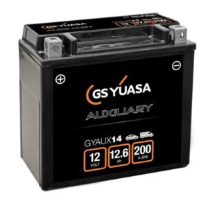 Batterie Auxiliaire YUASA GAUX14 AGM 12V 12.6Ah 200A +G 150X8 X145