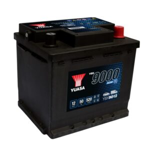Batterie YUASA YBX9012 AGM Start Stop 12V 50Ah 520A+D  L1 207X175X190