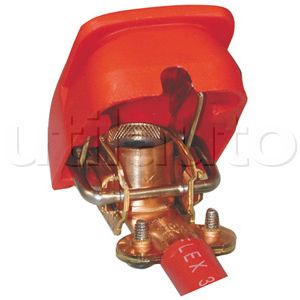 Collier à batterie positif rouge clip rapide