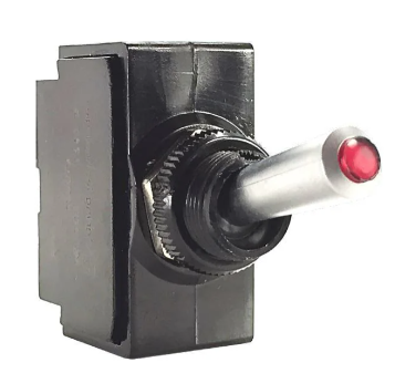 Inter CARLING 24v 15A OFF-MOM 1P 1led R noir