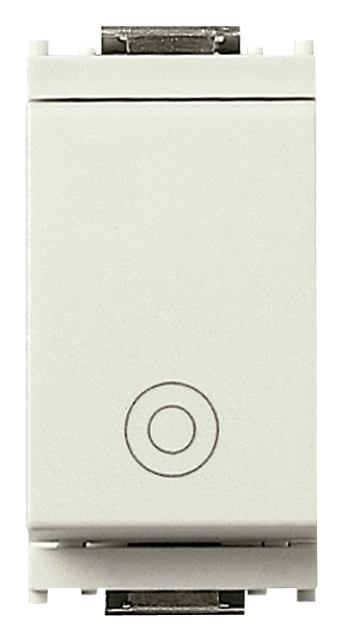 Poussoir VIMAR idea 10A 1P NO avec symbole blanc