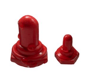 Capuchon de protection pour interrupteur plastique rouge