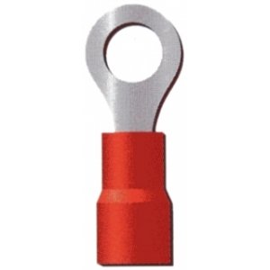 Sachet 100 cosses à œil Ø6 Rouge (0.25 à 1.5mm2)