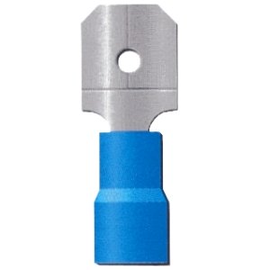 Sachet 100 cosses clips mâle 6.3mm bleue (1.5 à 2.5mm2)