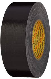 Ruban adhésif toilé coton noir 50mm L50m