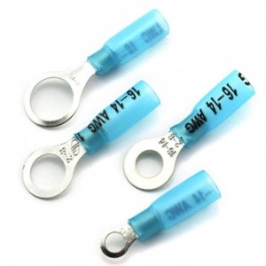 Boite de 100 cosses à œil Ø5mm laiton (1 à 2mm2)