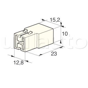 Boite de 100 cosses clips mâle 6.3mm laiton av bloc (2,5mm2)