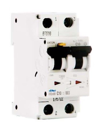 Disjoncteur différentiel EATON PKNM 2P 10A 30mA courbe AC