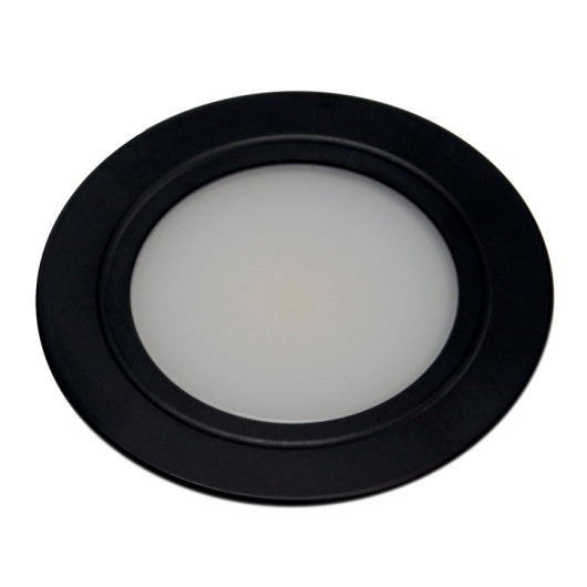 Spot rond 4 leds Blanc LALIZAS 12/24v D75mm noir