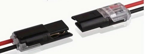 Connecteur en ligne pour serpent lumineux à lampes