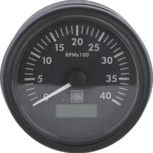 Compte-tours SAN GIORGIO 9/32v 4000t/mn GENE noir/noir