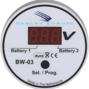 Contrôleur SAMLEX 12/24v D60x20mm pour 1 ou 2 batteries