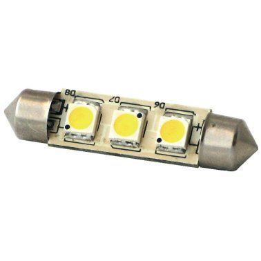 Navette DIXPLAY 3 leds  8-35v D10xL42mm blanc ch