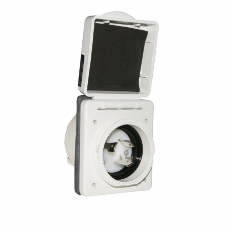 Socle mâle MARINCO 16A 230V 2P+T plastique