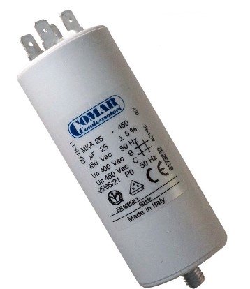 Condensateur permanent COMAR 25MF 450v à cosses
