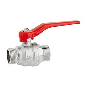 Vanne 1/4 de tour 2 voies mâle / mâle 1/2"