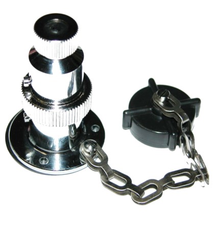 Prise de pont chromée 3A 3P