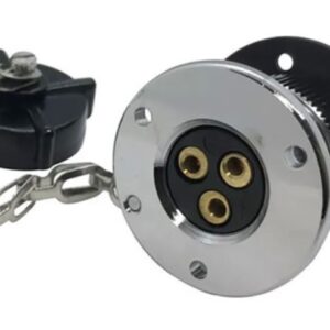 Prise de pont chromée 5A 3P