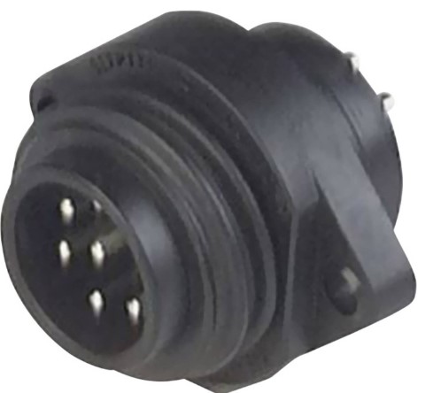 Embase mâle HIRSCHMANN 7 plots noire