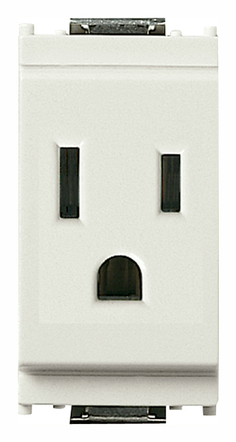 Fiche VIMAR 2P+T 15A 127v usa blanche