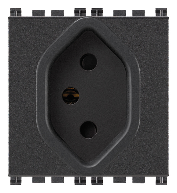Prise VIMAR 2P+T 10A 250v Suisse gris