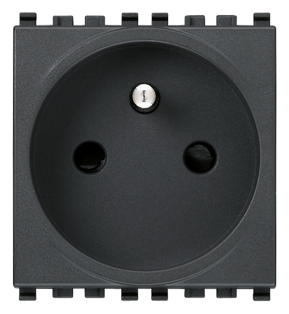 Prise VIMAR 2P+T 16A 250v eikon français gris