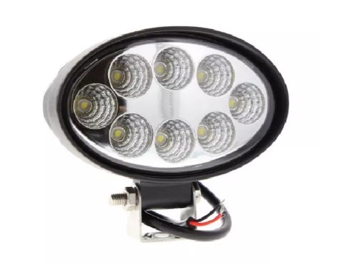 Projecteur ovale 8 leds 10/80vdc 18w 1200lm IP67