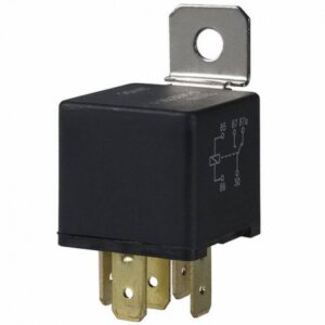 Relais inverseur WEHRLE 24v 10/20A 5 bornes avec diode avec patte