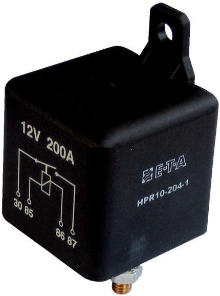 Relais WEHRLE 12v 120A 4 bornes (2 cosses M6) avec patte