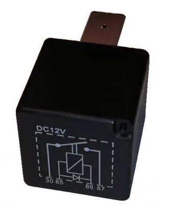 Relais WEHRLE 12v 40A 4 bornes avec diode avec patte