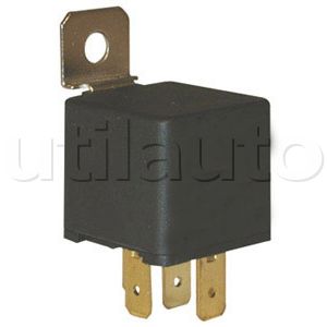 Relais WEHRLE 12v 40A 5 bornes double contact avec patte 160168