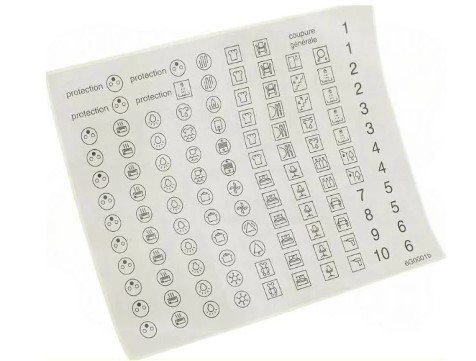 Autocollants FNI pour tableau électrique 20pcs